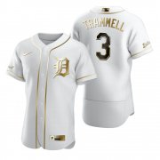 Wholesale Cheap Detroit Tigers #3 Alan Trammell White Nike Men's Authentic Golden Edition MLB Jersey