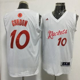 Wholesale Cheap Men\'s Houston Rockets #10 Eric Gordon adidas White 2016 Christmas Day Stitched NBA Swingman Jersey