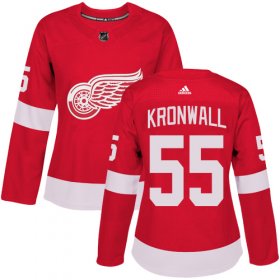 Wholesale Cheap Adidas Red Wings #55 Niklas Kronwall Red Home Authentic Women\'s Stitched NHL Jersey