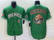 Wholesale Cheap Men's Mexico Baseball 2023 Green Team Big Logo World Baseball Classic Stitched Jersey