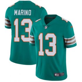 Wholesale Cheap Nike Dolphins #13 Dan Marino Aqua Green Alternate Youth Stitched NFL Vapor Untouchable Limited Jersey