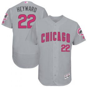 Wholesale Cheap Cubs #22 Jason Heyward Grey Flexbase Authentic Collection Mother\'s Day Stitched MLB Jersey