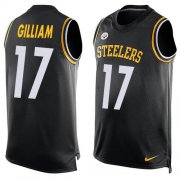 Wholesale Cheap Nike Steelers #17 Joe Gilliam Black Team Color Men's Stitched NFL Limited Tank Top Jersey