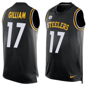 Wholesale Cheap Nike Steelers #17 Joe Gilliam Black Team Color Men\'s Stitched NFL Limited Tank Top Jersey