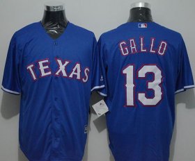Wholesale Cheap Rangers #13 Joey Gallo Blue New Cool Base Stitched MLB Jersey