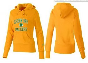 Wholesale Cheap Women\'s Green Bay Packers Heart & Soul Pullover Hoodie Yellow