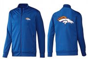 Wholesale Cheap NFL Denver Broncos Team Logo Jacket Blue_2