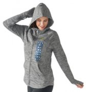 Wholesale Cheap Women's NFL Los Angeles Chargers G-III 4Her by Carl Banks Recovery Full-Zip Hoodie Heathered Gray