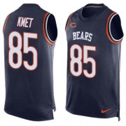 Wholesale Cheap Nike Bears #85 Cole Kmet Navy Blue Team Color Men's Stitched NFL Limited Tank Top Jersey
