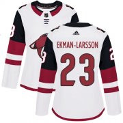 Wholesale Cheap Adidas Coyotes #23 Oliver Ekman-Larsson White Road Authentic Women's Stitched NHL Jersey