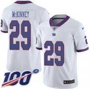Wholesale Cheap Nike Giants #29 Xavier McKinney White Men's Stitched NFL Limited Rush 100th Season Jersey