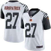 Wholesale Cheap Nike Bengals #27 Dre Kirkpatrick White Men's Stitched NFL Limited Rush Jersey