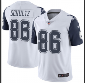 Wholesale Cheap Men\'s Nike Dallas Cowboys #86 Dalton Schultz White Stitched NFL Limited Rush Jersey