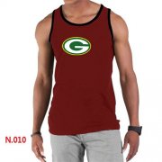 Wholesale Cheap Men's Nike NFL Green Bay Packers Sideline Legend Authentic Logo Tank Top Red