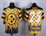Wholesale Cheap Nike Steelers #25 Artie Burns Gold Men's Stitched NFL Elite Noble Fashion Jersey