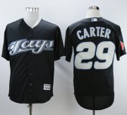 Wholesale Cheap Blue Jays #29 Joe Carter Black 2008 Turn Back The Clock Stitched MLB Jersey