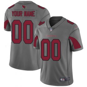 Wholesale Cheap Nike Arizona Cardinals Customized Silver Men\'s Stitched NFL Limited Inverted Legend Jersey