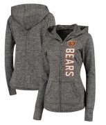 Wholesale Cheap Women's NFL Chicago Bears G-III 4Her by Carl Banks Recovery Full-Zip Hoodie Heathered Gray