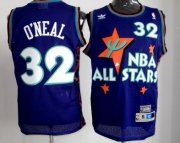 Wholesale Cheap NBA 1995 All-Star #32 Shaquille O'neal Purple Swingman Throwback Jersey