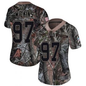 Wholesale Cheap Nike Dolphins #97 Christian Wilkins Camo Women\'s Stitched NFL Limited Rush Realtree Jersey