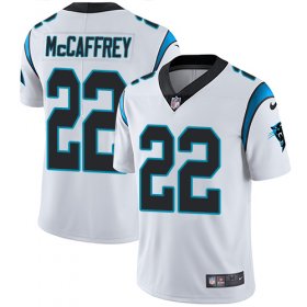Wholesale Cheap Nike Panthers #22 Christian McCaffrey White Men\'s Stitched NFL Vapor Untouchable Limited Jersey