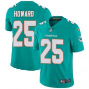 Wholesale Cheap Nike Dolphins #25 Xavien Howard Aqua Green Team Color Men's Stitched NFL Vapor Untouchable Limited Jersey