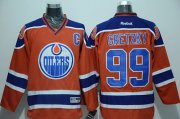 Wholesale Cheap Oilers #99 Wayne Gretzky Orange CCM Throwback Stitched NHL Jersey