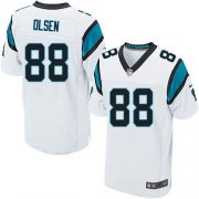 Wholesale Cheap Nike Panthers #88 Greg Olsen White Men's Stitched NFL Elite Jersey