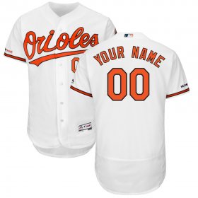 Wholesale Cheap Baltimore Orioles Majestic Home Flex Base Authentic Collection Custom Jersey White