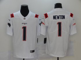 Wholesale Cheap Men\'s New England Patriots #1 Cam Newton White 2020 NEW Vapor Untouchable Stitched NFL Nike Limited Jersey