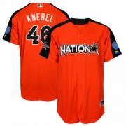 Wholesale Cheap Brewers #46 Corey Knebel Orange 2017 All-Star National League Stitched MLB Jersey