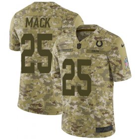 Wholesale Cheap Nike Colts #25 Marlon Mack Camo Men\'s Stitched NFL Limited 2018 Salute To Service Jersey