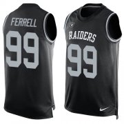 Wholesale Cheap Nike Raiders #99 Clelin Ferrell Black Team Color Men's Stitched NFL Limited Tank Top Jersey