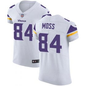 Wholesale Cheap Nike Vikings #84 Randy Moss White Men\'s Stitched NFL Vapor Untouchable Elite Jersey