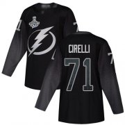 Cheap Adidas Lightning #71 Anthony Cirelli Black Alternate Authentic Youth 2020 Stanley Cup Champions Stitched NHL Jersey