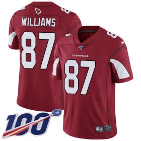 Wholesale Cheap Nike Cardinals #87 Maxx Williams Red Team Color Men\'s Stitched NFL 100th Season Vapor Limited Jersey