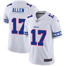 Wholesale Cheap Nike Bills #17 Josh Allen White Men\'s Stitched NFL Limited Team Logo Fashion Jersey