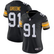 Wholesale Cheap Nike Steelers #91 Kevin Greene Black Alternate Women's Stitched NFL Vapor Untouchable Limited Jersey