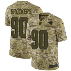 Wholesale Cheap Nike Rams #90 Michael Brockers Camo Men\'s Stitched NFL Limited 2018 Salute To Service Jersey