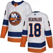 Wholesale Cheap Adidas Islanders #18 Anthony Beauvillier White Road Authentic Stitched NHL Jersey