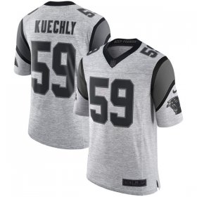 Wholesale Cheap Nike Panthers #59 Luke Kuechly Gray Men\'s Stitched NFL Limited Gridiron Gray II Jersey