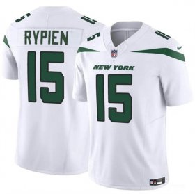 Cheap Men\'s New York Jets #15 Brett Rypien 2023 F.U.S.E. White Vapor Untouchable Limited Football Stitched Jersey