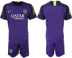 Wholesale Cheap Boca Juniors Blank Purple Goalkeeper Soccer Club Jersey