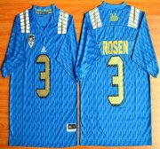 Wholesale Cheap UCLA Bruins #3 Josh Rosen Blue 2015 College Football Jersey