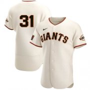 Wholesale Cheap Men's San Francisco Giants #31 LaMonte Wade Jr Cream 2021 Home Player Jersey
