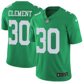 Wholesale Cheap Nike Eagles #30 Corey Clement Green Men\'s Stitched NFL Limited Rush Jersey