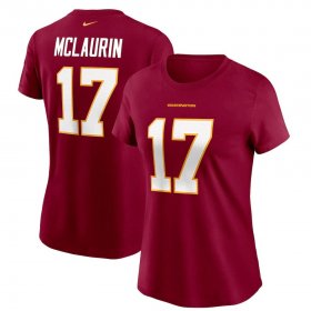 Wholesale Cheap Washington Redskins #17 Terry McLaurin Football Team Nike Women\'s Player Name & Number T-Shirt Burgundy