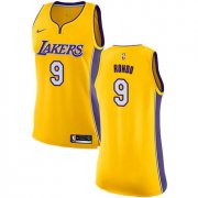 Wholesale Cheap Women's Nike Los Angeles Lakers #9 Rajon Rondo Gold NBA Swingman Icon Edition Jersey
