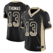 Wholesale Cheap Nike Saints #13 Michael Thomas Black Team Color Men's Stitched NFL Limited Rush Drift Fashion Jersey