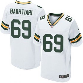 Wholesale Cheap Nike Packers #69 David Bakhtiari White Men\'s Stitched NFL Elite Jersey